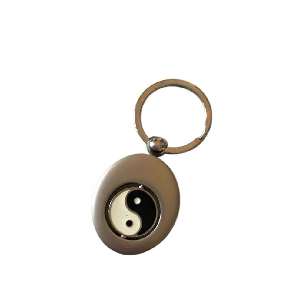 Vintage 90s spinning yin yang keychain fidget spinner y2k whimsigoth